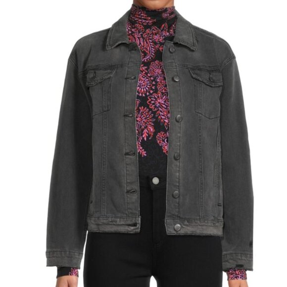 JOE'S JEANS The Boyfriend Faded Denim Jacket in Ceres Sz M -  NWT!! - Picture 1 of 12